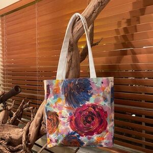 Colorful Floral Tote Bag